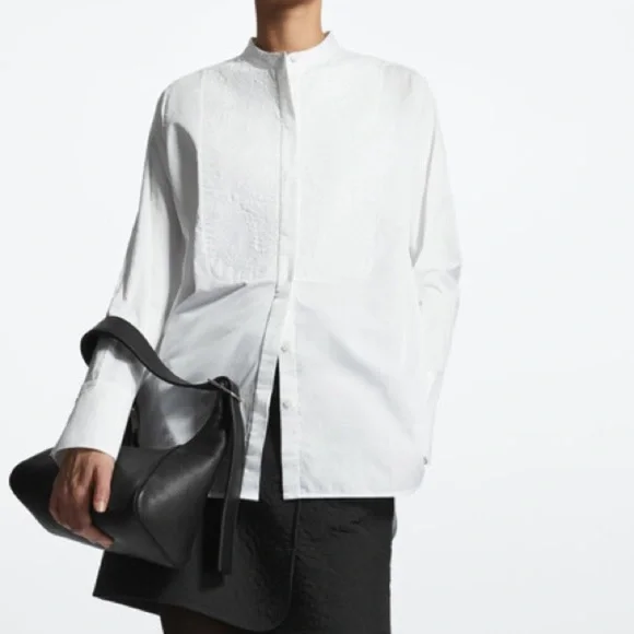 COS Embroidered Tuxedo Shirt